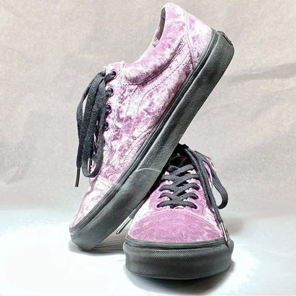 Vans Shoes Vans Old Skool Sea Fog Velvet Size Womens 65 Mens